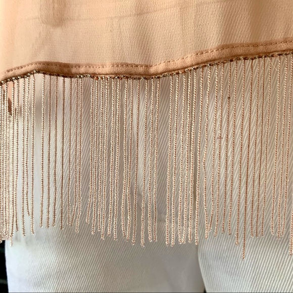 Ralph Lauren Light Pink Sheer Beaded Tunic Blouse - Picture 4 of 9